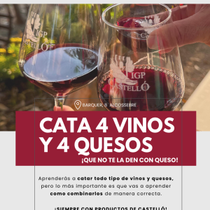 Cata Maridada - 4 Vinos y 4 Quesos de Castelló